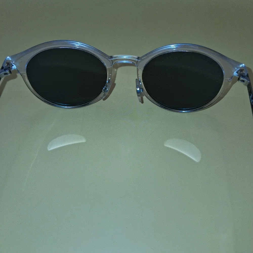 Ray Ban EMMA Clear Frame  Green Lens RB4277F 6323/71 51- 21- 145 SUNGLASSES